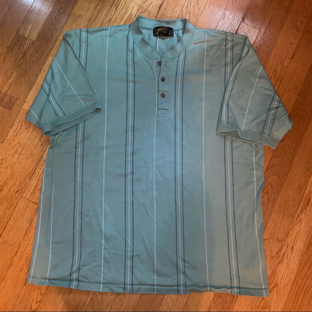 Eddie Bauer Vintage Mint Striped Shirt